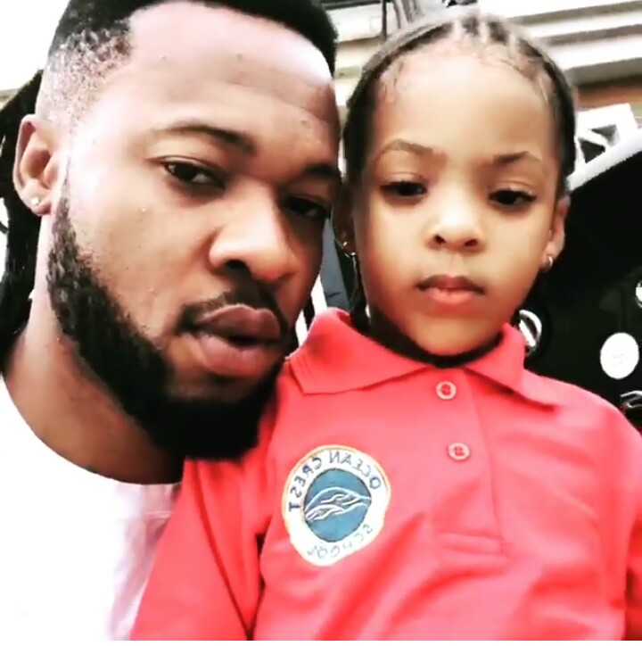 Singer Flavor and his daughter 