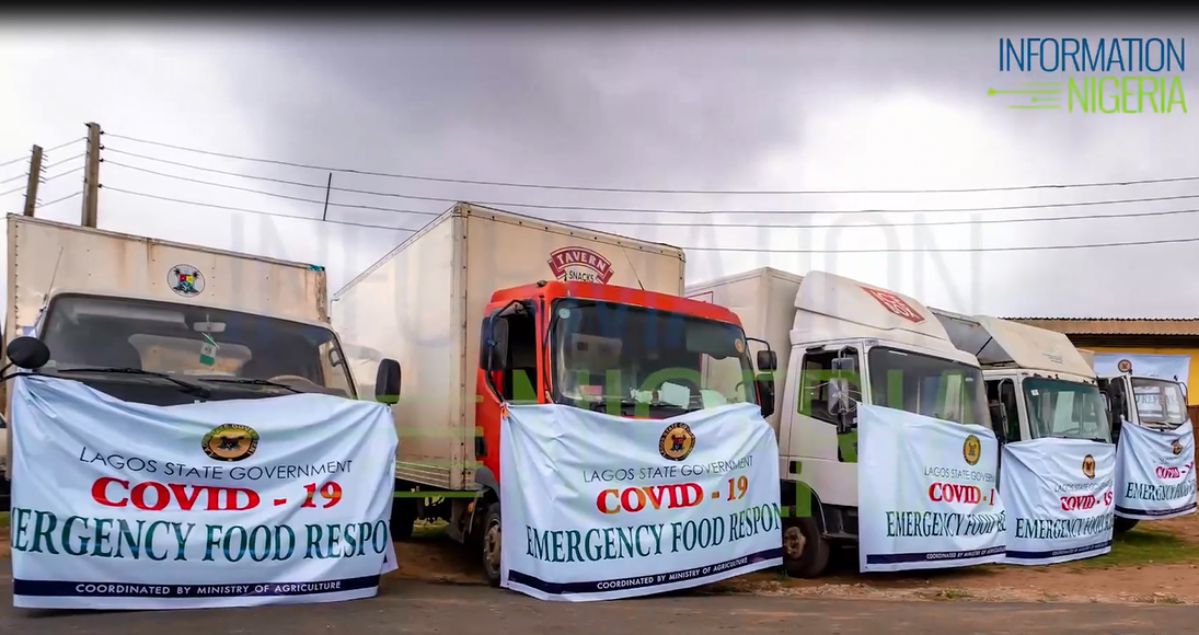 Lagos emergency food response operational vehicle 