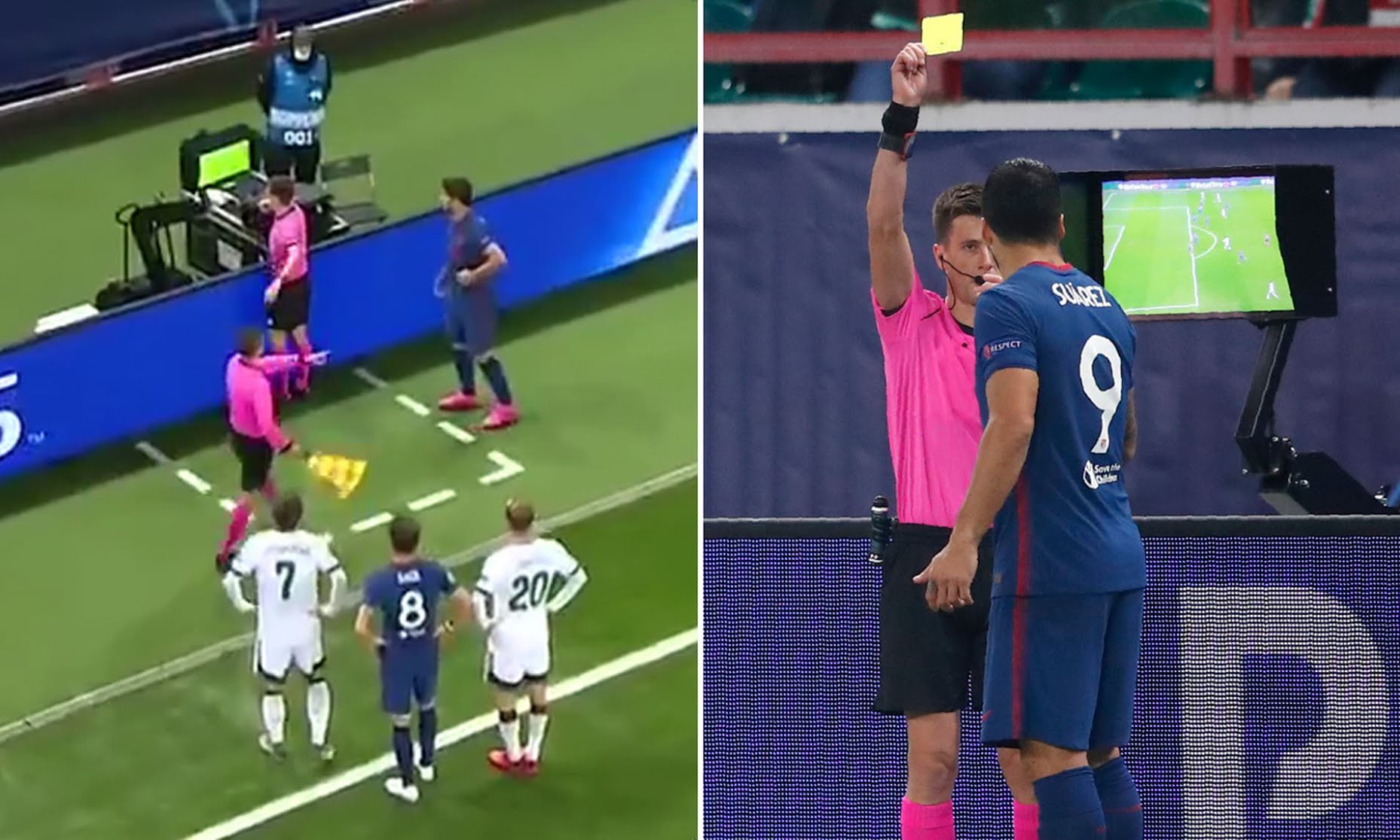 How Suarez Was Punished For Peeping Into VAR Monitor During UCL Game