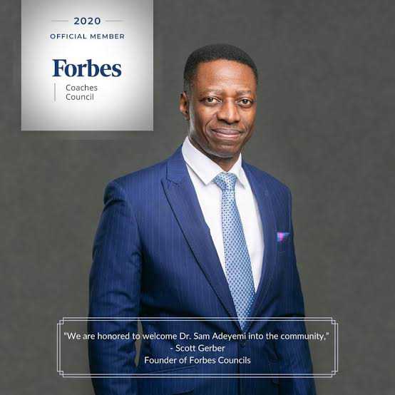 Pastor Sam Adeyemi named member of Forbes Coaching Council