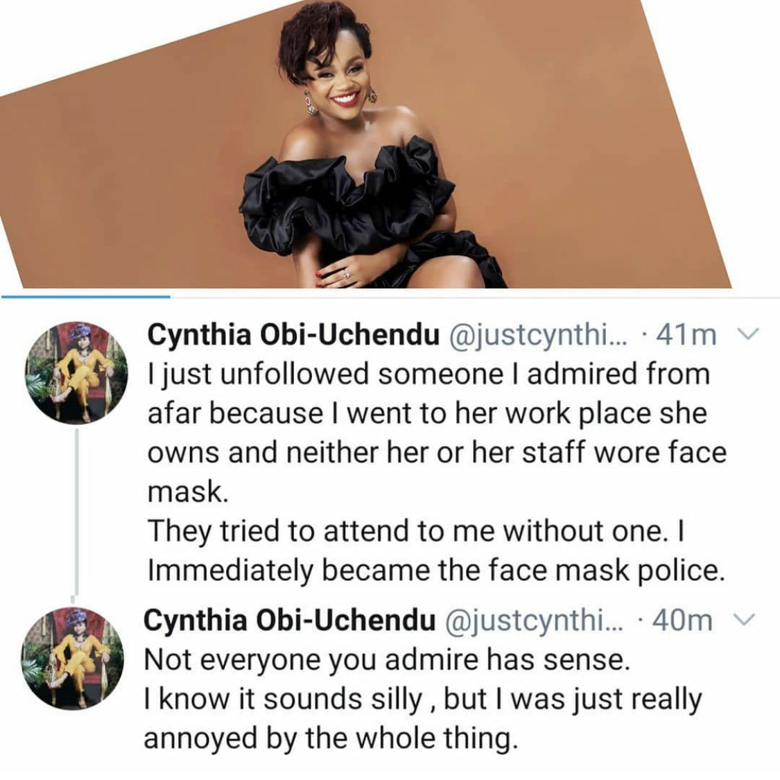 Obi-Uchendu’s tweets