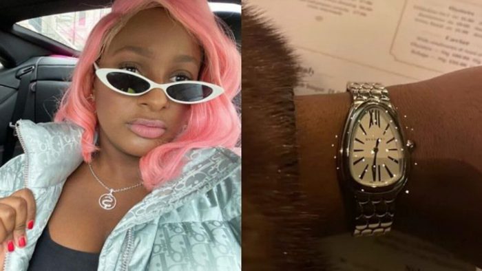 DJ Cuppy Shows Off Luxury Bulgari Wristwatch From Potential Suitor