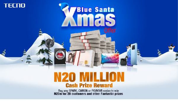 N20M and Special Gift Packages up for Grabs in TECNO Blue Santa Xmas